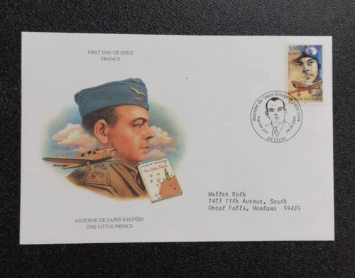 Fdc France  Antoine De Saint-exupery Little Prince  Jun 24 2000