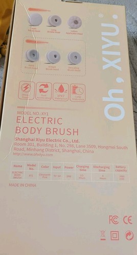 Electric Body Brush Back Scrubber for Shower, Waterproof Long Dual Handle Power - Picture 5 of 9