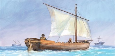 Zvezda 9033 - 1/72 Medieval Life Boat - Neu