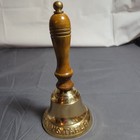 Captain's Bell Brass with Wooden Handle Nautical Ship Collectible — photo 8
