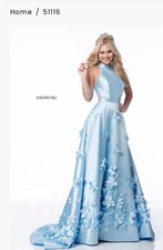Sherri Hill Dress - Size 2 - Light Blue (Style #51116)