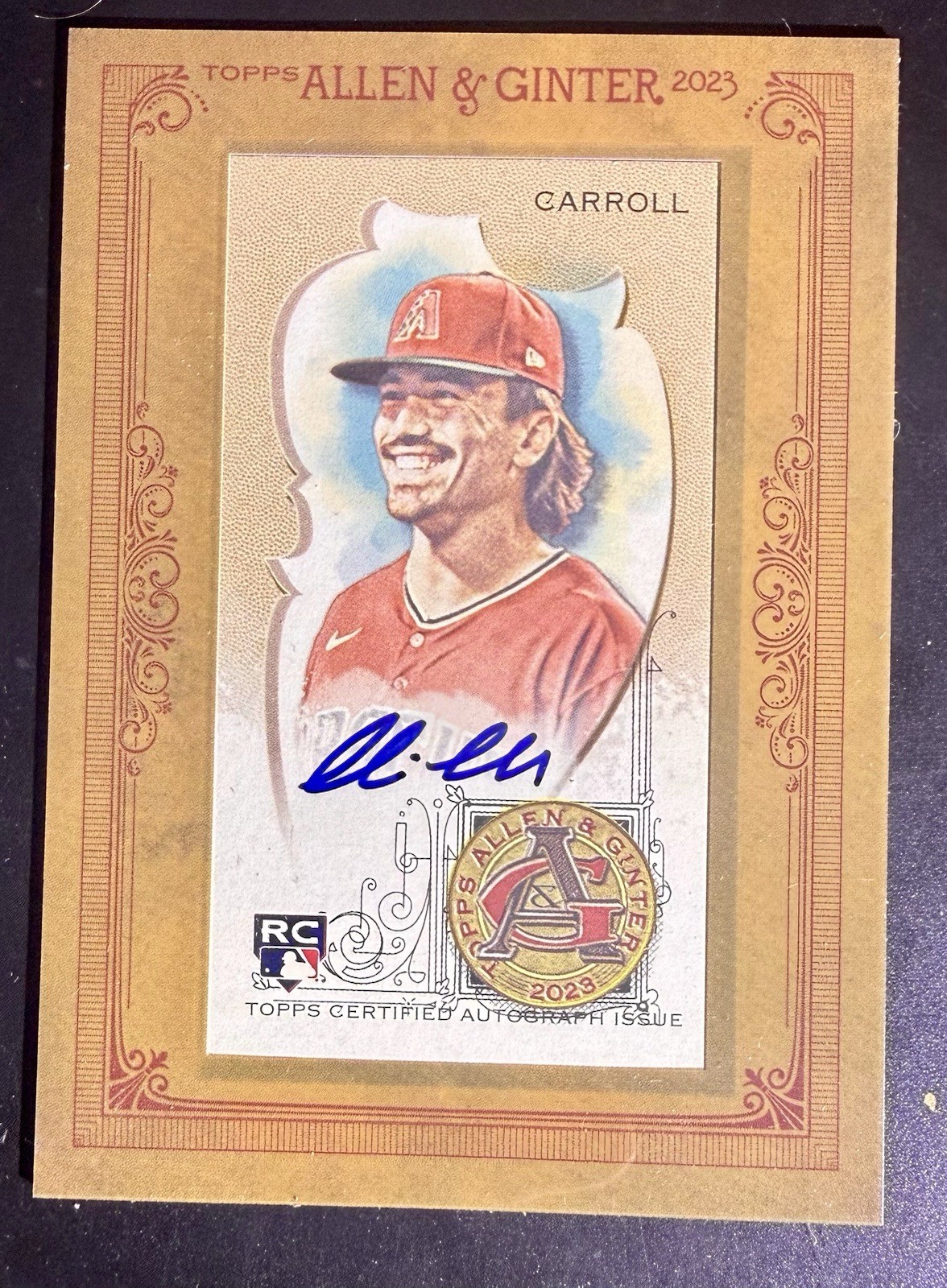 2023 Topps Allen & Ginter - Framed Mini Corbin Carroll Rookie Autograph RC