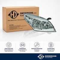 Hauptscheinwerfer Rechts Diederichs 4465080 FÜR Renault Frontscheinwerfer