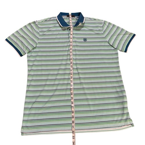 G/fore Golf Polo Multicolor Stripes Mens XL Summer Colorful Performance - Picture 8 of 8