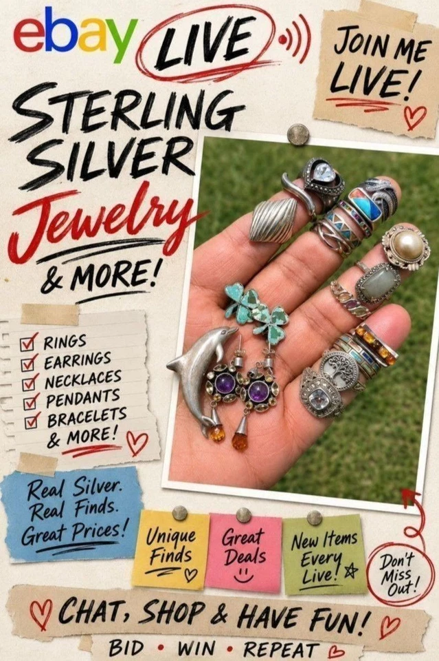 Sterling Silver Gold Vintage Modern Jewelry  / KING