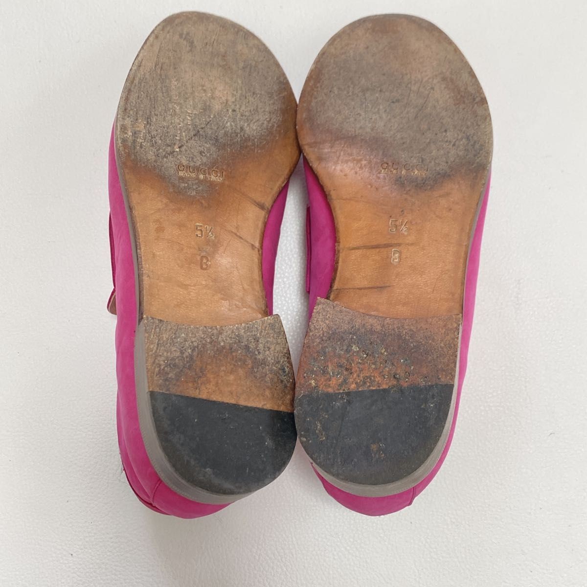 GUCCI Boots Heel Horsebit Suede Pink EU35.5/US5.5 113179c thumbnail 7