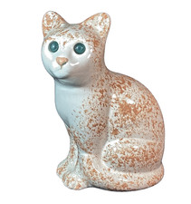 Cat Kitten Statue Figurine Elpa Alcobaca Portugal Ceramic Vintage Collectible