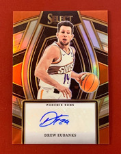 2023-24 Panini Select Prizm Drew Eubanks Orange Silver Autograph #SSS-DEP Suns
