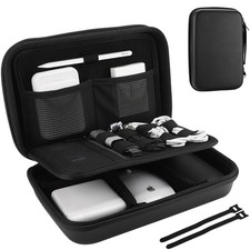 Portable Electronic Organizer Case for MacBook Accessories, Chargers, Cables  M
