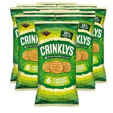 12x Jacob's Crinklys Cheese & Onion 6pack 138 grams