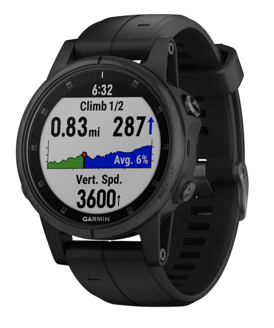 Garmin Fenix 5S Plus Sapphire Sports Watch Heart Rate Monitor