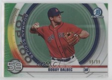 2020 Bowman Scouts Top 100 Chrome Green Refractor 99/99 Bobby Dalbec 1d4m