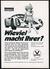 1970 Porsche 910 race car photo Valvoline German vintage print ad