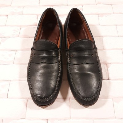 Johnston & Murphy Leather Loafer Shoes Mens Size 11 M 24 1587 Baldwin Sheep Skin
