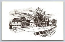 Postcard ME Dr Isaac Trafton Homestead Willowbrook Newfield Maine AZ18