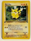 Vintage 1999 Pokemon TCG Jungle PIKACHU 1st Edition! 60/64 LP-MP English