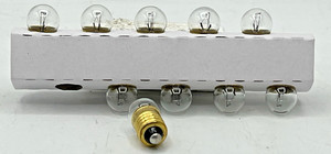 (10) Brand New 1449 14v Clear Lamps for American Flyer and Other Toy Train Use
