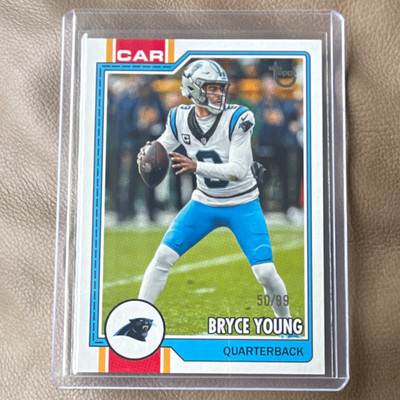 Topps 2026 Bryce Young Vintage Stock Card Numbered 50/99. Carolina Panthers