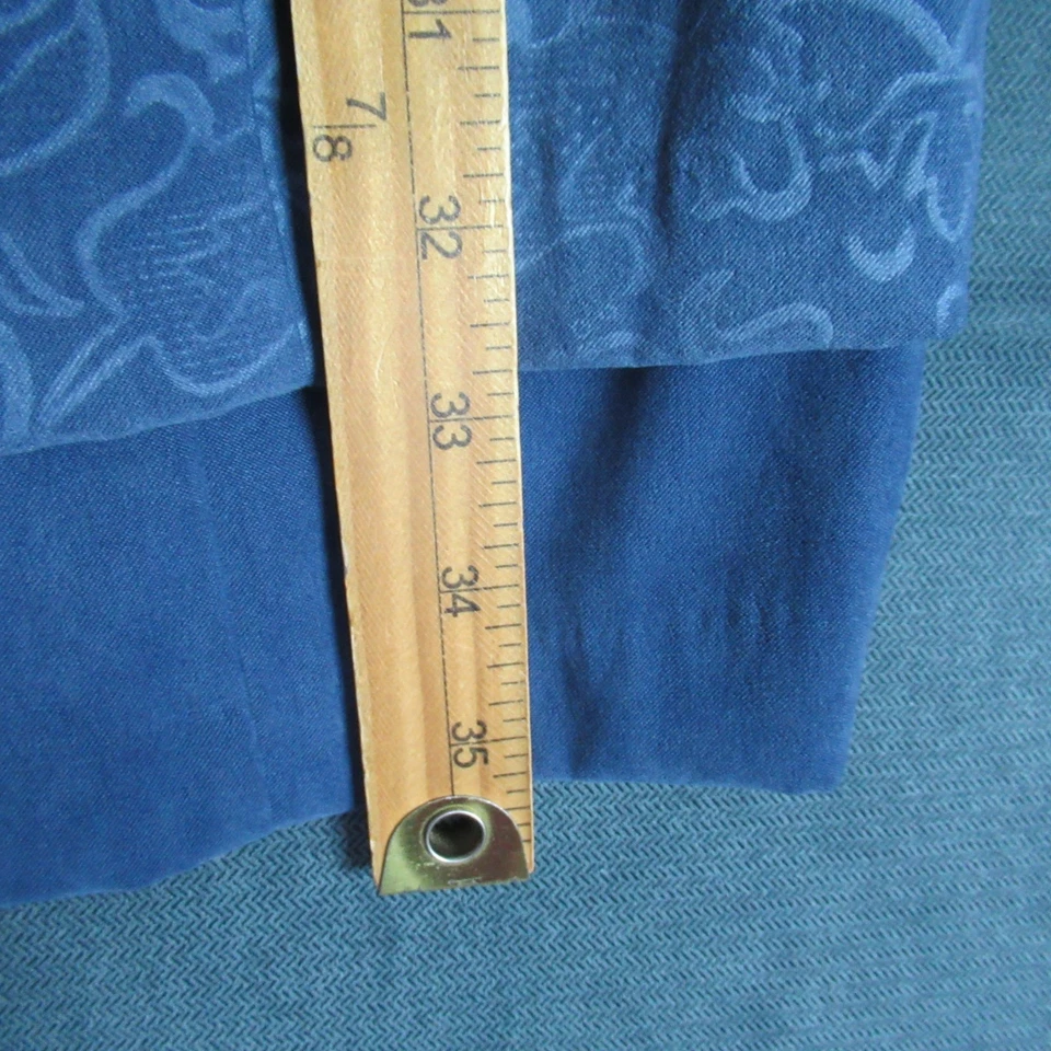 Moda Vestido Bug Mujer Talla 6 Azul Floral Secretaria Conservador Imitación Top Retro Foto 4 de 4