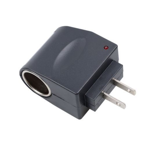 AC US Plug Wall Power to DC Car Charger Cigarette Lighter Converter Adapter RF
