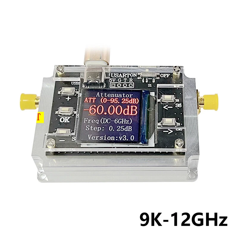 3G 6G 8G Digital Programmable Attenuator 90DB Step 0.25DB Type-C with SMA Female Foto 4 de 4