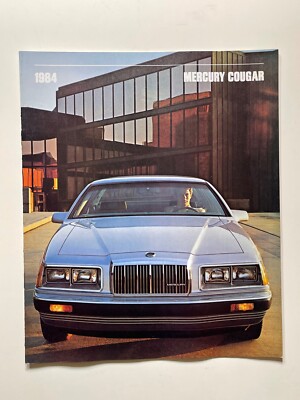 1984 Mercury Cougar Car *Original Sales Brochure* (17 Color Pages