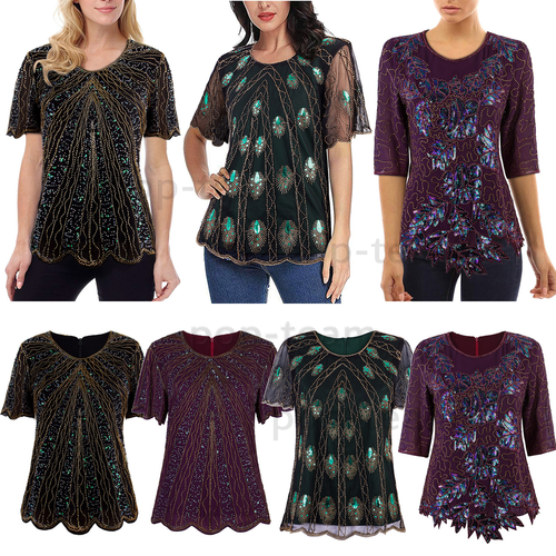1920s Vintage Beaded Evening Top 