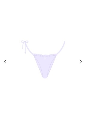 Boutine la LAVENDER ONE SIDE-TIE BOTTOMS Size large