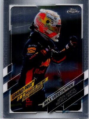 Max Verstappen 2021 Topps Chrome Formula 1 Refractor #167 Grand Prix Champ
