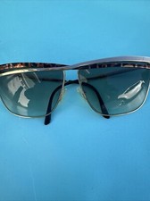 LAURA BIAGIOTTI 135 T 110/S 51 L Made Italy Vintage Sunglasses Gold Brown Black