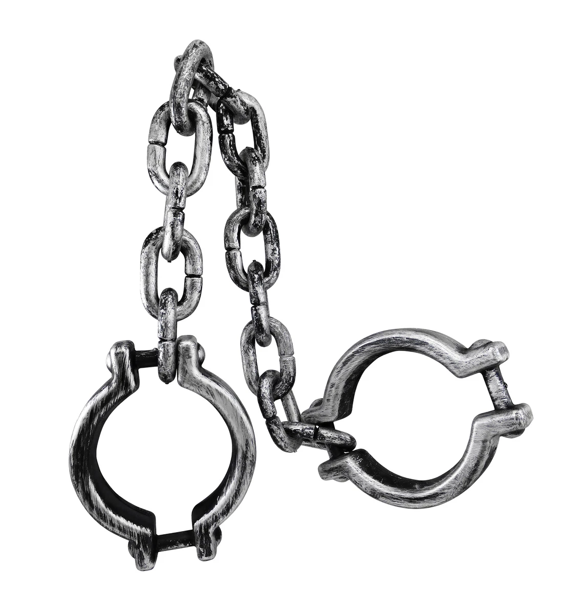 Plastic Prisoner Wrist Shackles Chain Handcuffs Cosplay Costume