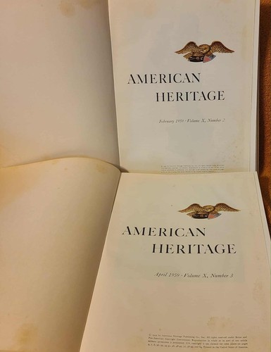 American Heritage Magazine Lot of 2 HC Books 1959 Vintage History Journals Read - Picture 10 of 10