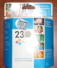 Genuine HP 23 Color Ink Cartridge New Sealed Expired 1 Tri Color, Original Box