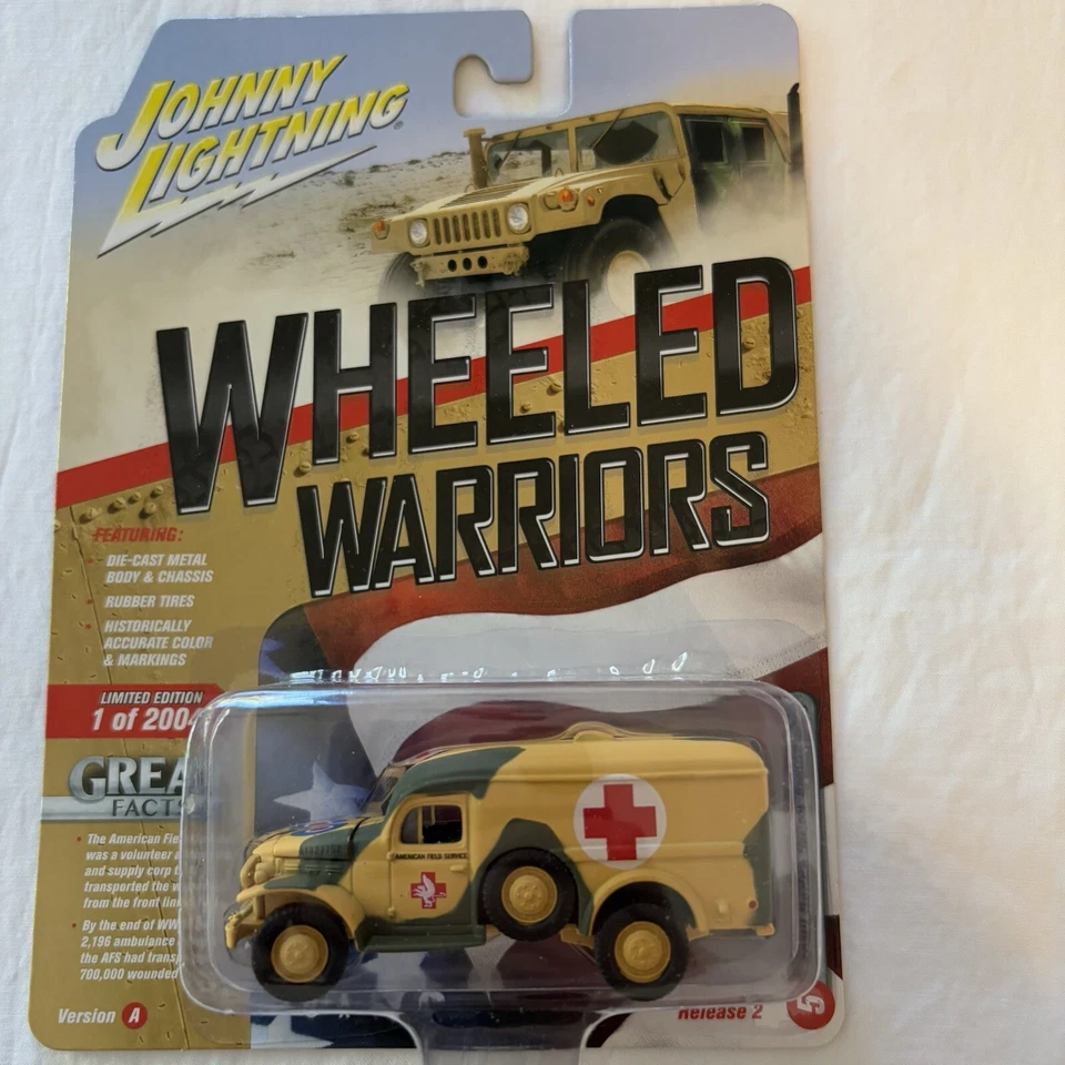 2018 Johnny Lightning WHEELED WARRIORS Set Diecast 1/64 VAR2 HUMMER Willys - Image 4 of 4