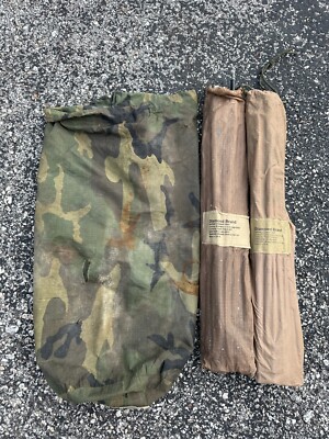 DAMAGED - Diamond Brand Marine Combat Tent Woodland BDU USMC Man