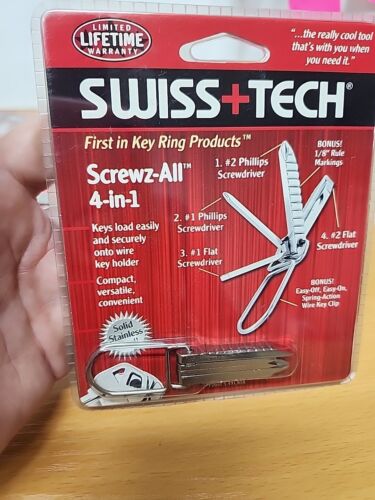 Swiss Tech 4-in-1 Multi-Tool Screwz All + Key Ring (SACSS-2) - Picture 3 of 8