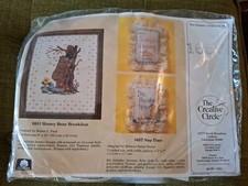 Vtg 1988 Creative Circle Stitch Kit Pillow NAP TIME 1657 NEW
