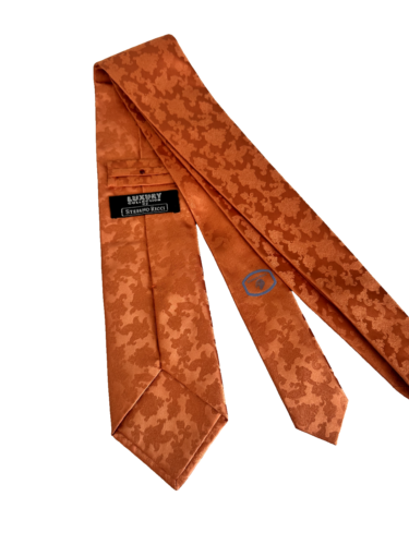 Stefano Ricci Orange Silk Tie - Picture 3 of 11