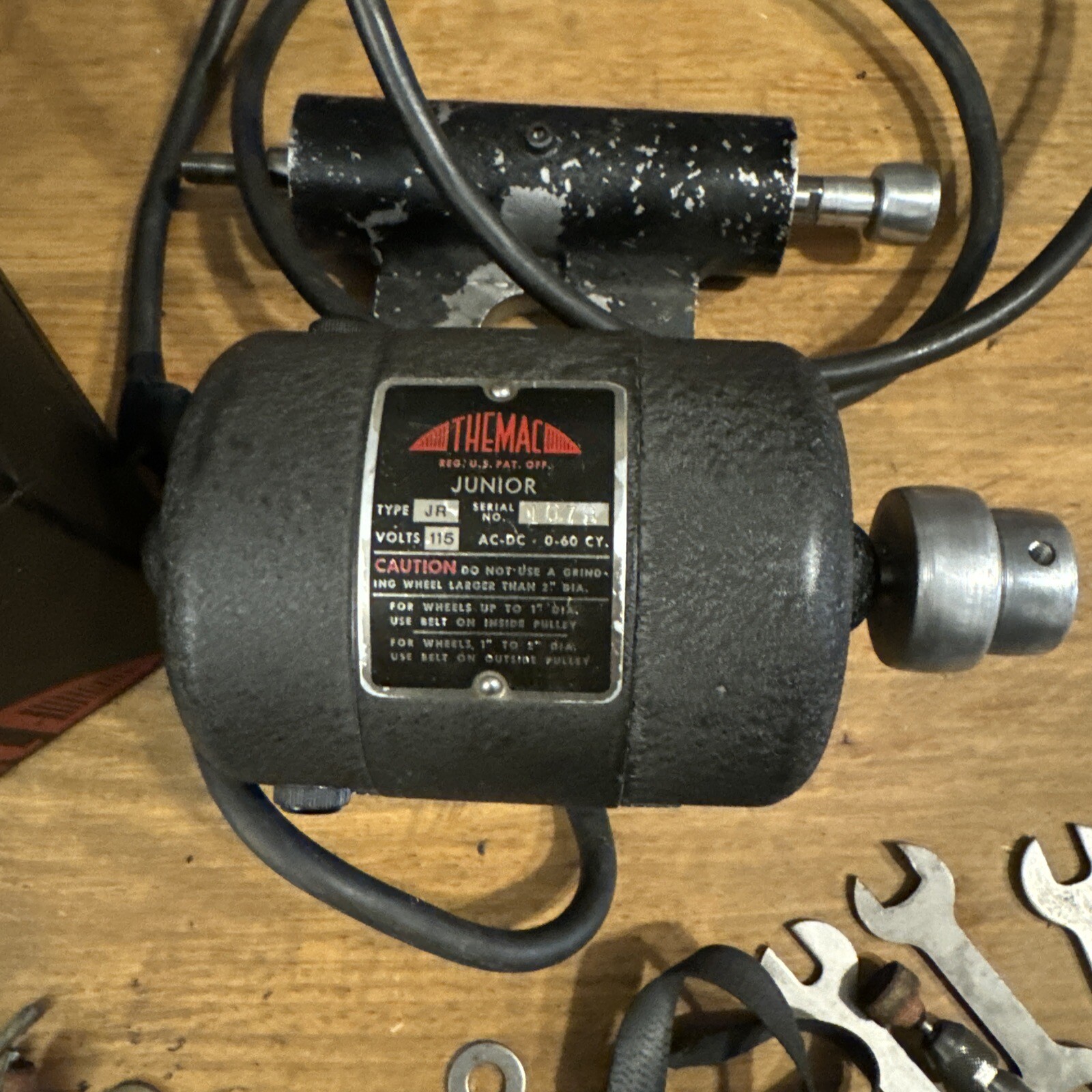 MACHINIST TOOL LATHE MILL Themac Junior Tool Post Grinder with