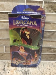 Disney Lorcana: Shimmering Skies Starter Deck - Emerald & Steel (Scar & Cronk)