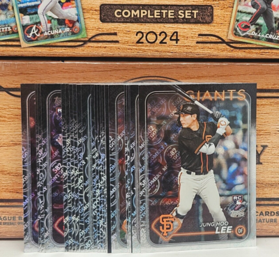 2024 Topps 582 Montgomery GIANTS TEAM SET (23) Series 1 & 2 SP 