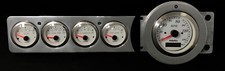 1941 1942 1943 1944 1945 1946 1947 1948 Chevy Car Gps 5 Gauge Dash Panel White