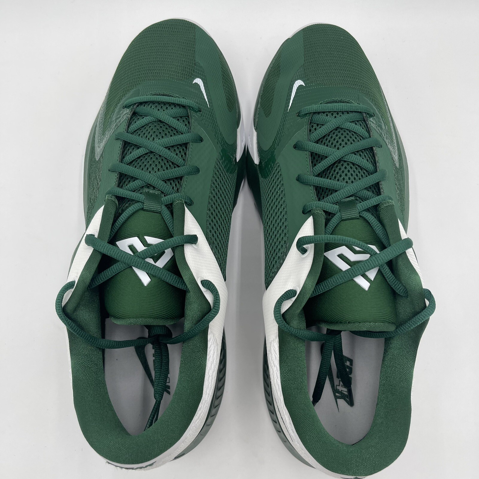 Nike Men's Sz 15 Zoom Freak 4 Green White Basketball Shoe Sneakers DX6652 300 eBay