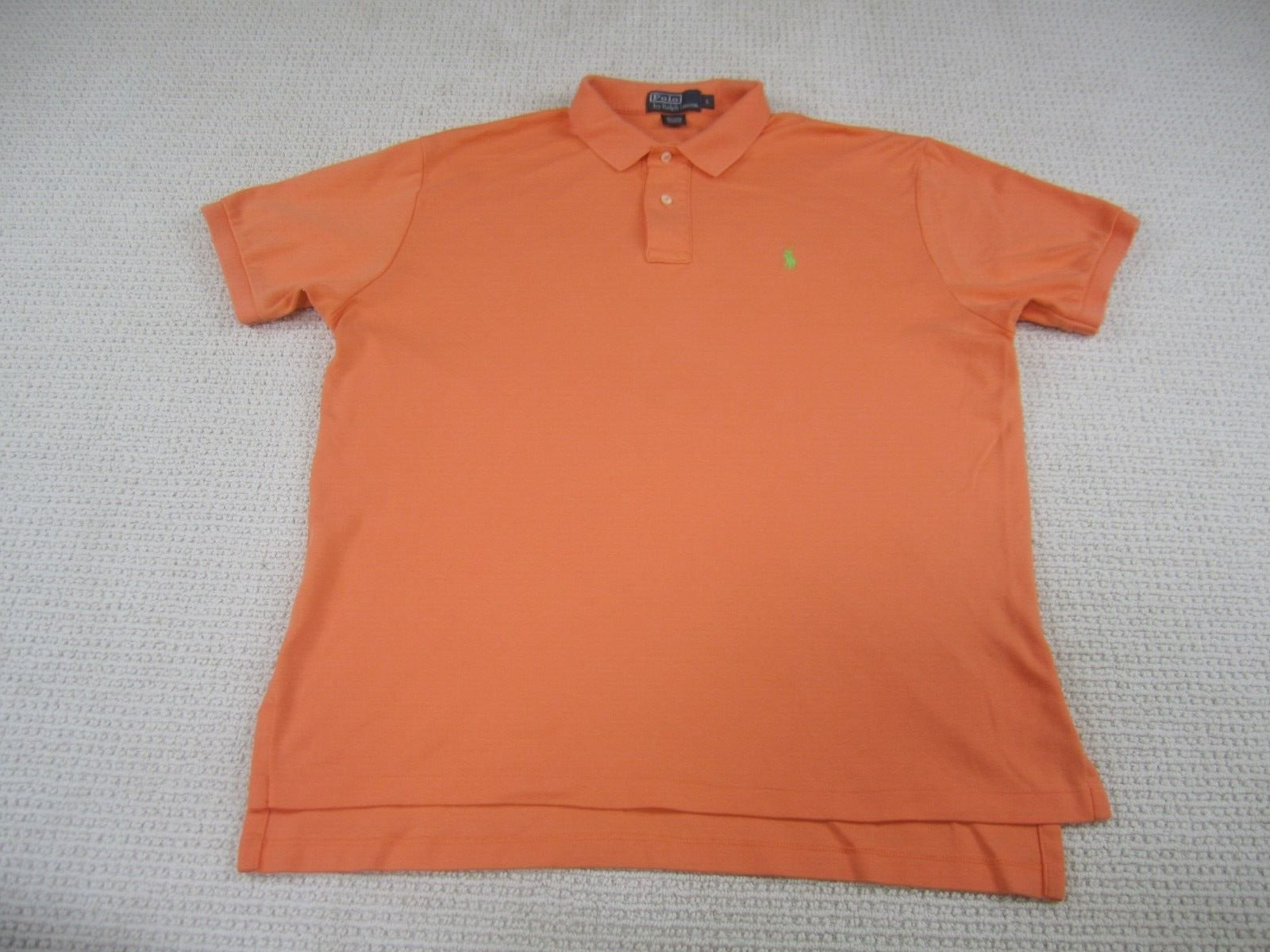Polo Ralph Lauren camicia uomo grande arancione piccolo verde pony casual manica corta