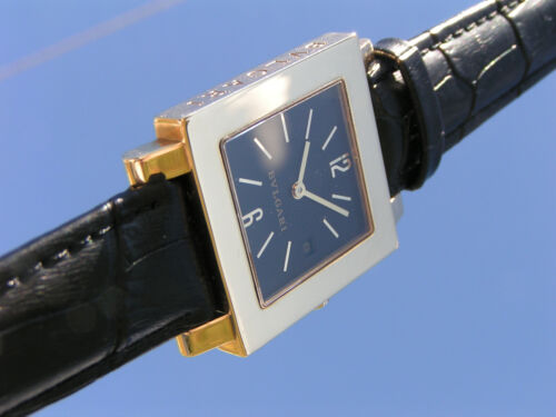 Bulgari Bvlgari SQ29GL Quadrato Wrist Watch - Swiss Vintage Quartz - Gold 18K - Bild 1 von 16