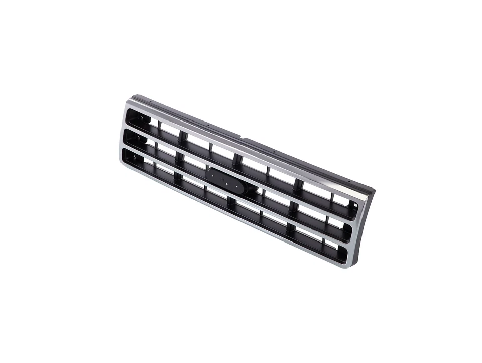 For Ford F-250 F-350 F-150 Bronco 89-91 New Front Chrome Grille Dark Gray Insert Foto 2 de 4