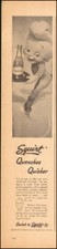 1947 vintage beverage Ad SQUIRT soft drinks Cute Ice skater cartoon(122017)