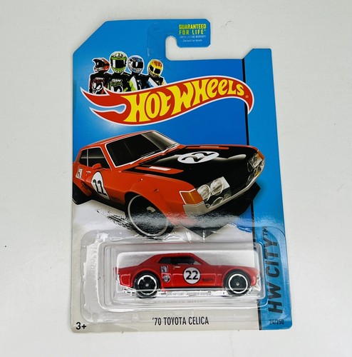 Hot Wheels '70 Toyota Celica 2013 HW City 24/250 Red *Card has Stains*