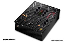 Autocollant En Vinyle Pour Mixer DJ PIONEER DJM-400 CD Pro Audio Pièces CARBON