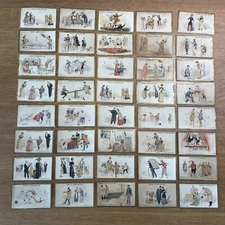 Lot of 40 old Chromo Chocolat GUERIN BOUTRON - 19th century-Sport, leisure, show